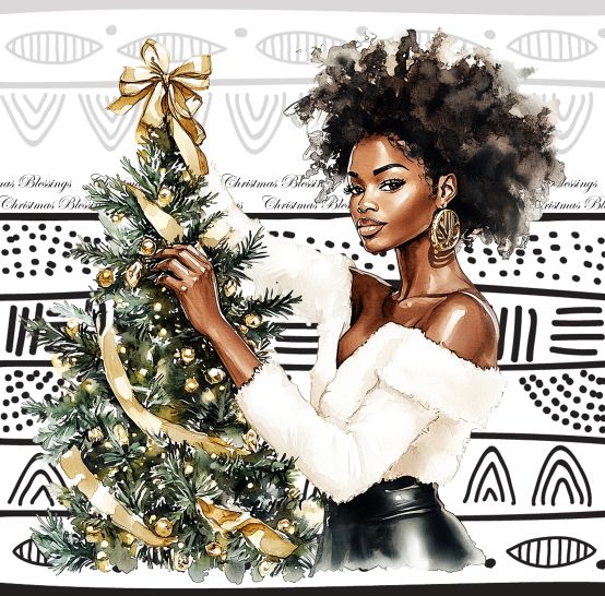 1390 Christmas Afro