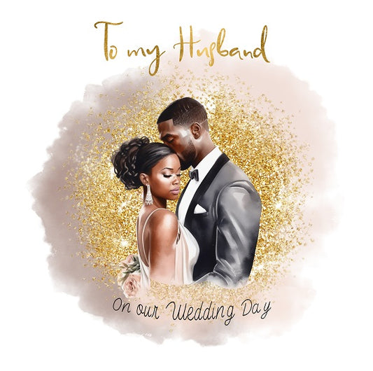 1103 Husband Wedding Card (3 Pack)