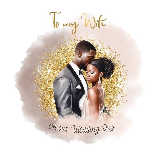 1104 Wife Wedding Card (3 Pack)
