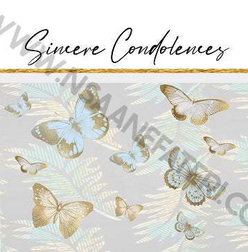 926 Sincere Condolences Butterflies (3 Pack)