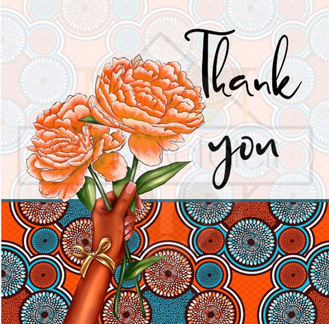 948 Thank you with flowers (3 Pack)